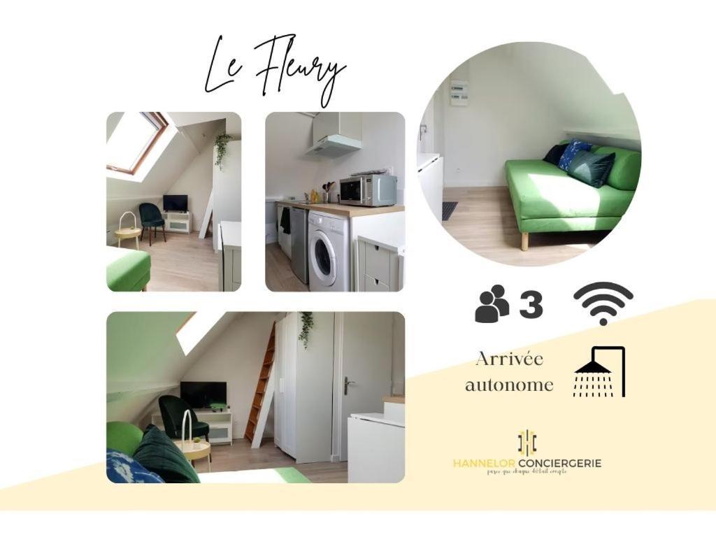 Le Fleury - Studio Calme Proche De Rouen Deville-les-Rouen Dış mekan fotoğraf